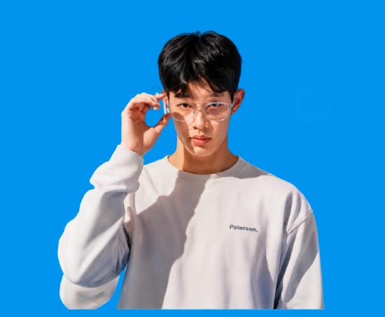 a boy with sunglasses