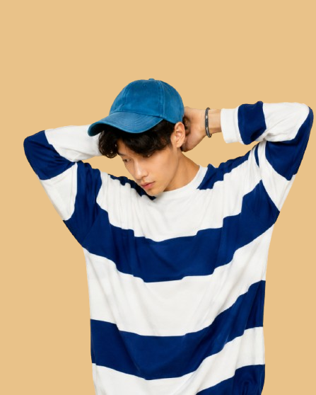 boy with hands on shoulder